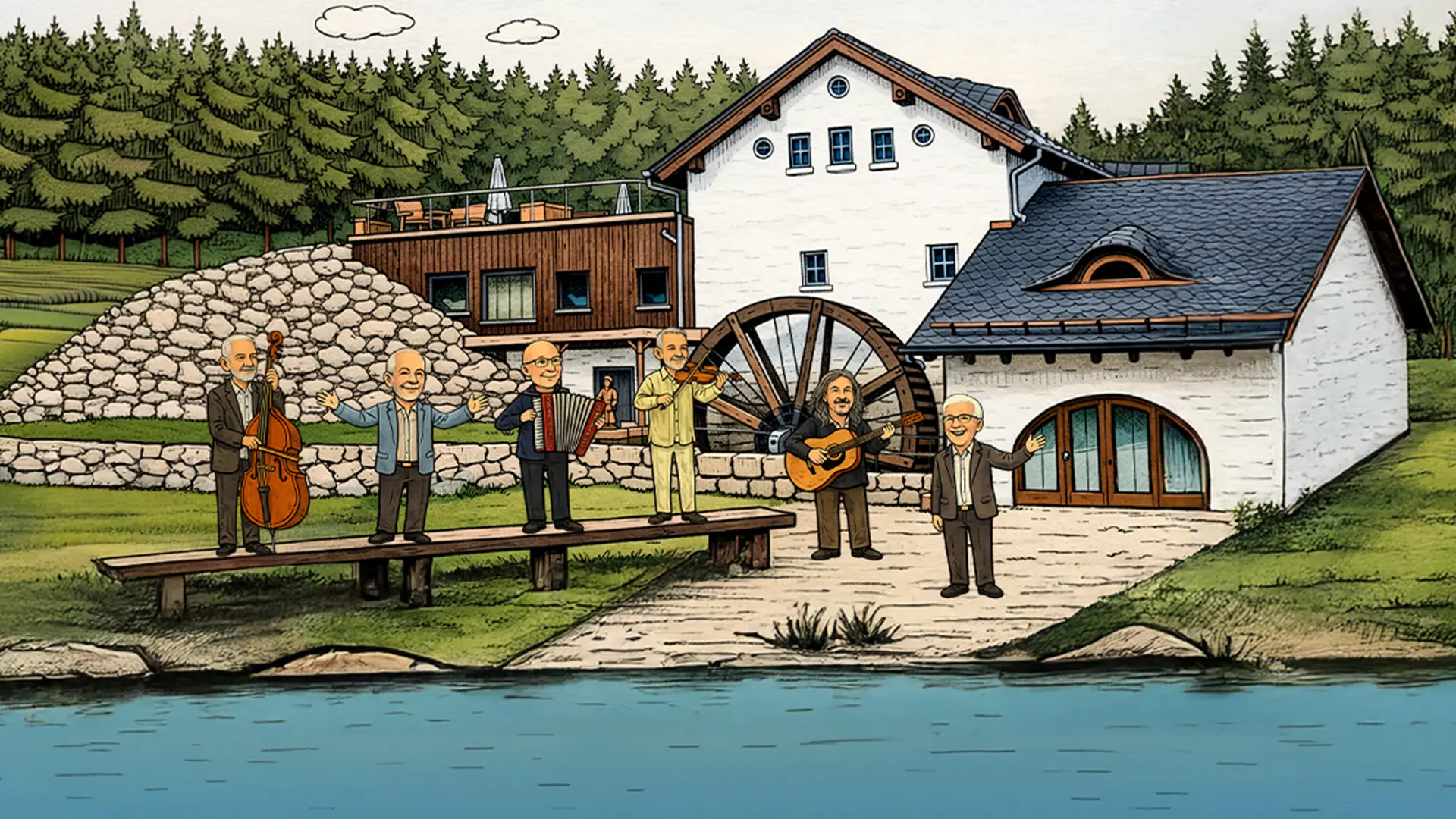 Koncert Bratří Ebenů na Podhlavickém mlýně